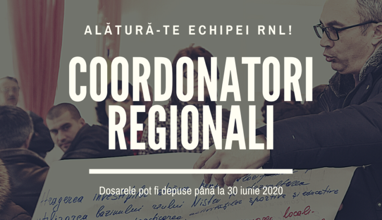 Anunț de recrutare și selectare a doi Coordonatori Regionali