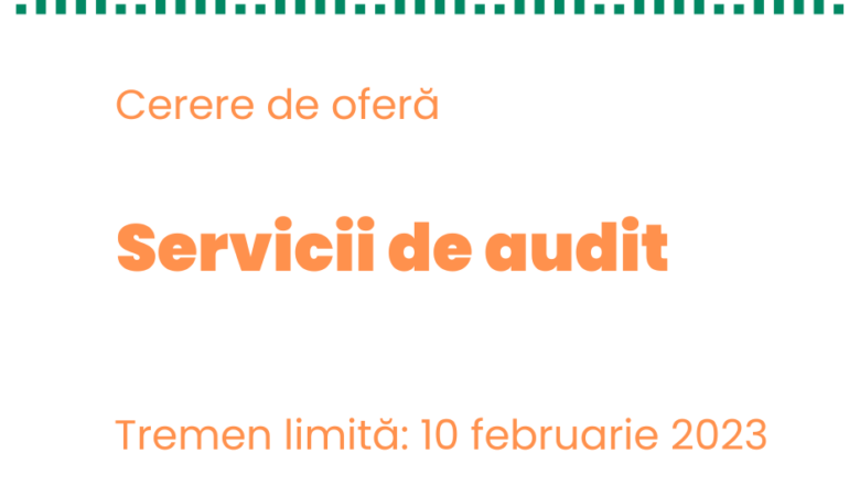 Rețeaua Națională LEADER din Republica Moldova anunță concurs de selectare a serviciilor de audit