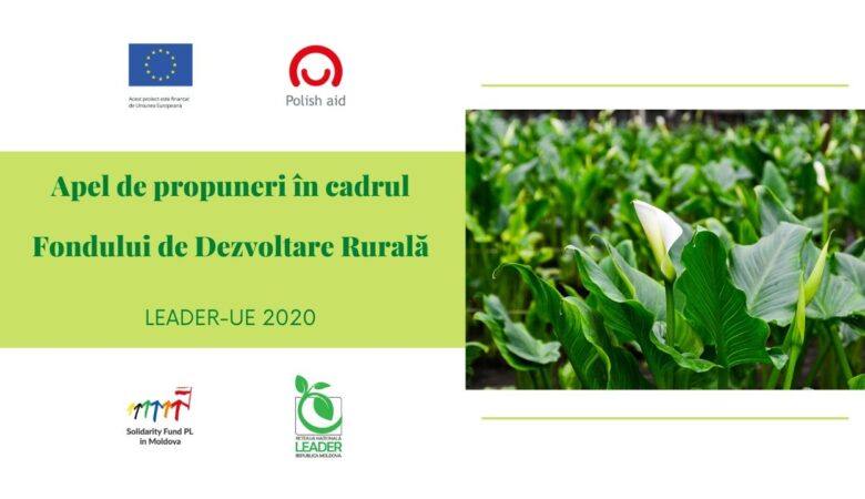 Apel de propuneri în cadrul Fondului de Dezvoltare Rurală LEADER — UE 2020