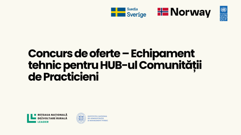 Concurs: selectarea unei companii pentru procurarea echipamentului tehnic